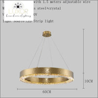 Jillian Post Modern Pendant Light - Dia60xH10cm / Style A / 81-100W, L, Warm White - pendant ligthing
