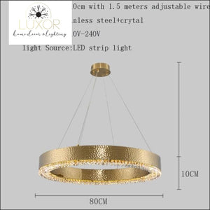 Jillian Post Modern Pendant Light - Dia80xH10cm / Style A / 81-100W, L, Warm White - pendant ligthing