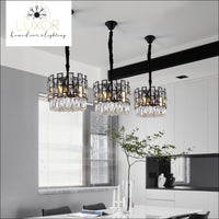 pendant lighting Joanise Crystal Black Pendant - Luxor Home Decor & Lighting