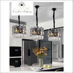 pendant lighting Joanise Crystal Black Pendant - Luxor Home Decor & Lighting