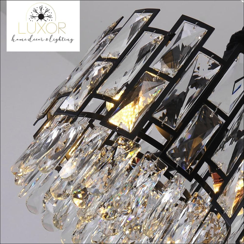 pendant lighting Joanise Crystal Black Pendant - Luxor Home Decor & Lighting