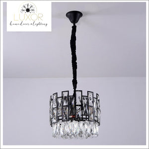 pendant lighting Joanise Crystal Black Pendant - Luxor Home Decor & Lighting