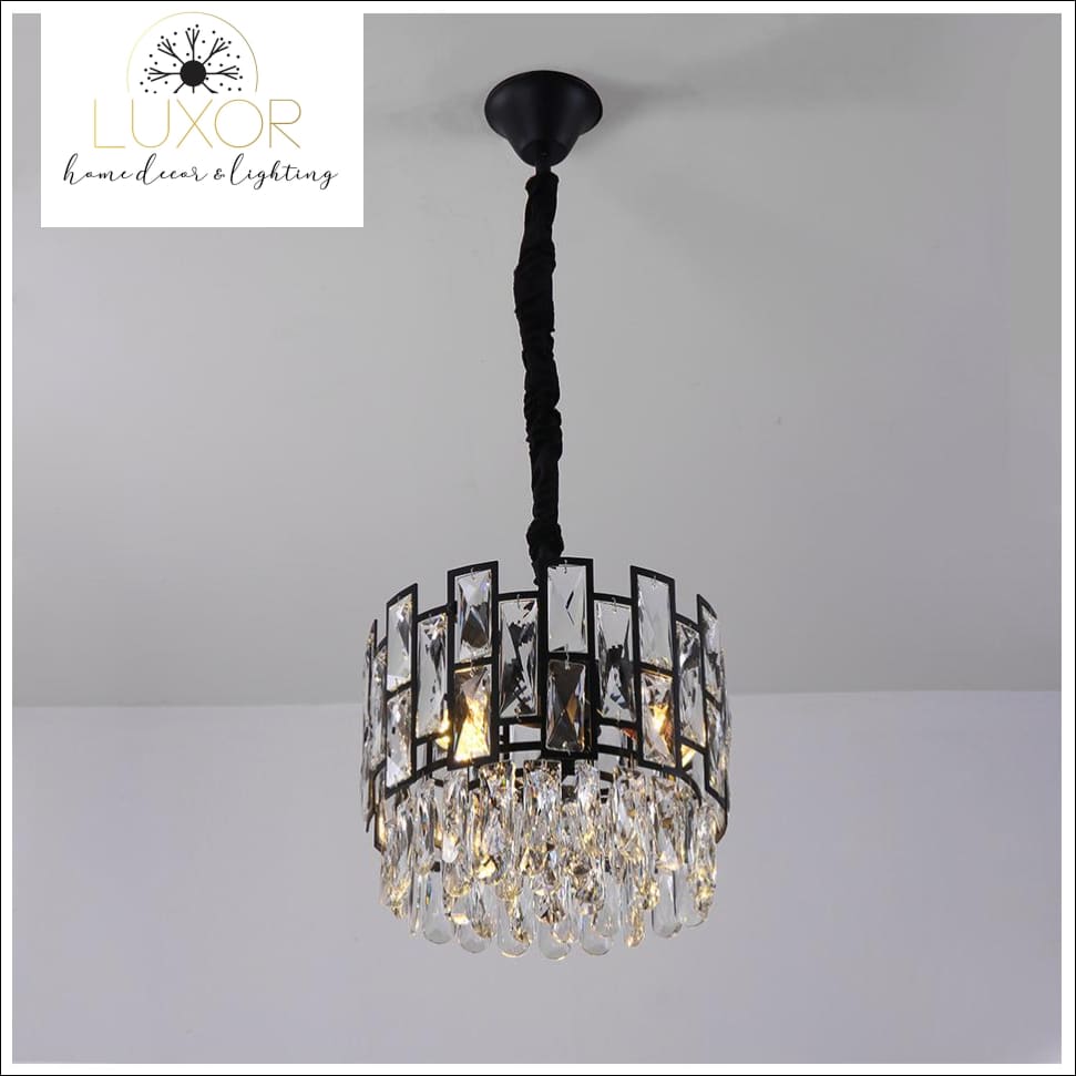 pendant lighting Joanise Crystal Black Pendant - Luxor Home Decor & Lighting
