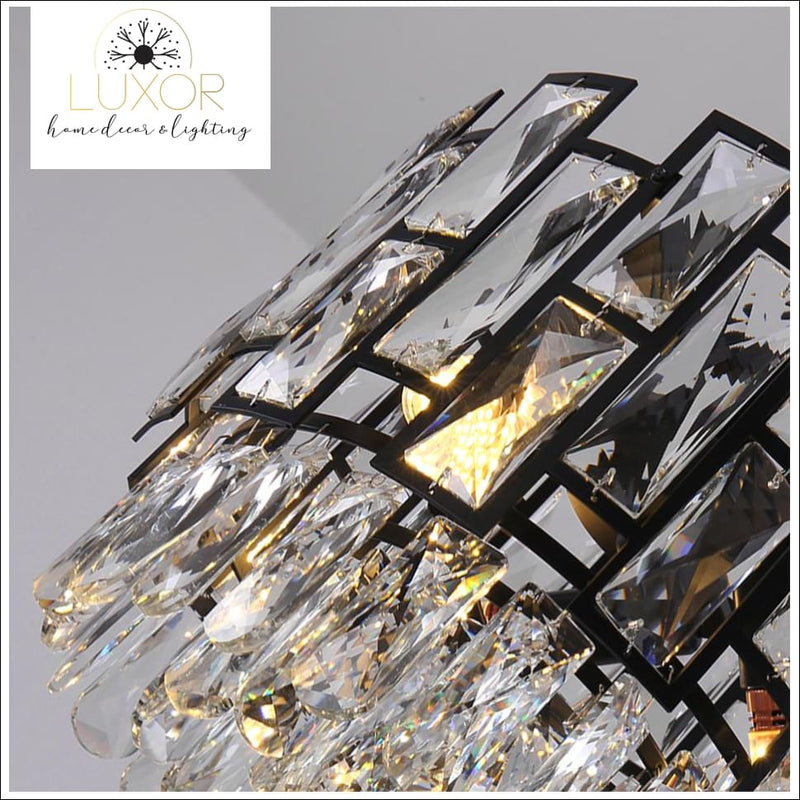 pendant lighting Joanise Crystal Black Pendant - Luxor Home Decor & Lighting