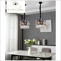 pendant lighting Joanise Crystal Black Pendant - Luxor Home Decor & Lighting