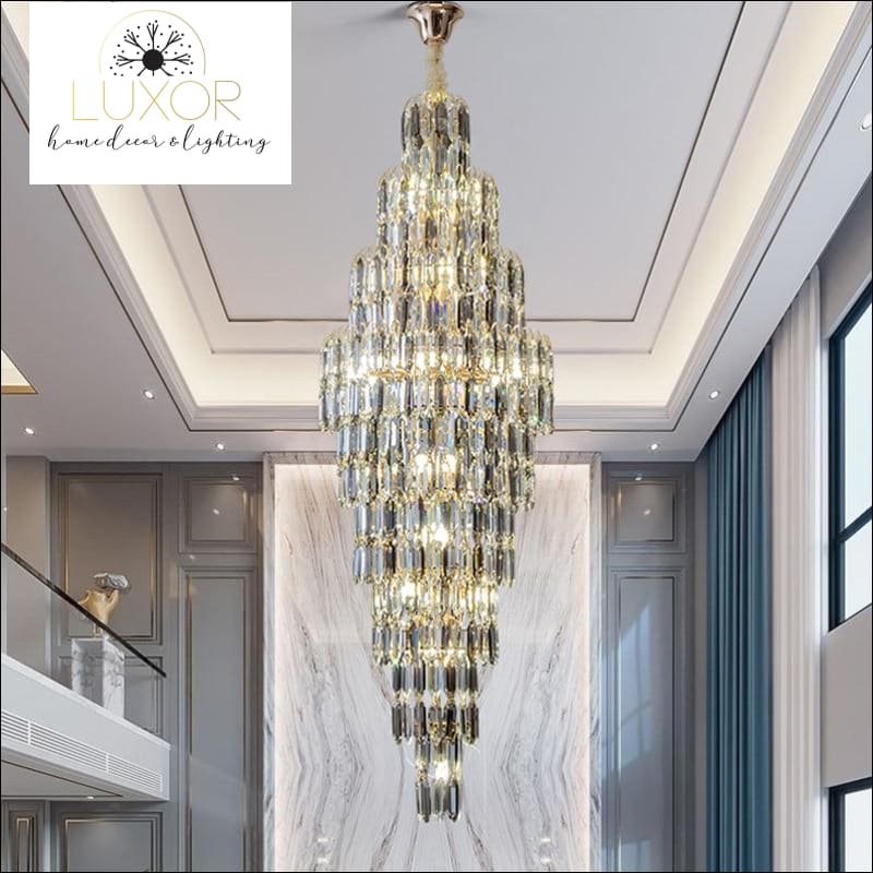 Jonquil Smokey Crystal Chandelier - chandelier