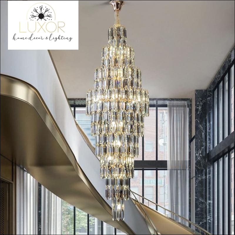 Jonquil Smokey Crystal Chandelier - chandelier