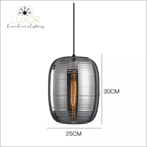 Joselina Glass Pendant - Gray / Warm White - pendant lighting