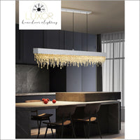 Jubelie Rectangle Crystal Chandelier - chandeliers