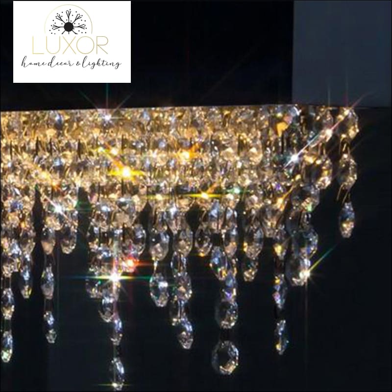 Jubelie Rectangle Crystal Chandelier - chandeliers