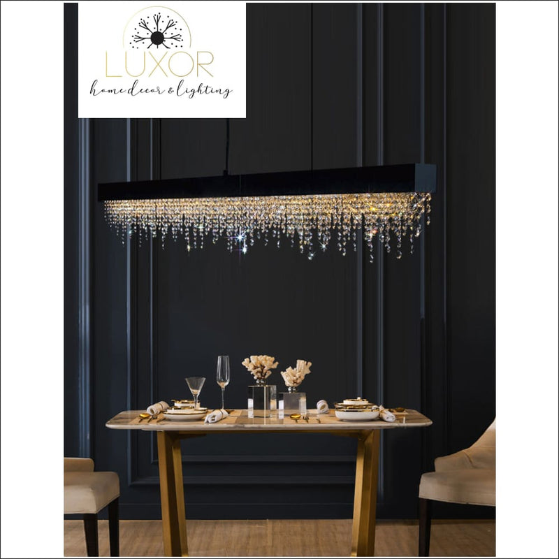 Jubelie Rectangle Crystal Chandelier - chandeliers