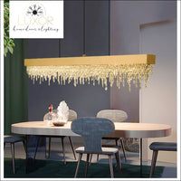 Jubelie Rectangle Crystal Chandelier - chandeliers