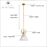 pendant lighting Juliese Glass Pendant - Luxor Home Decor & Lighting