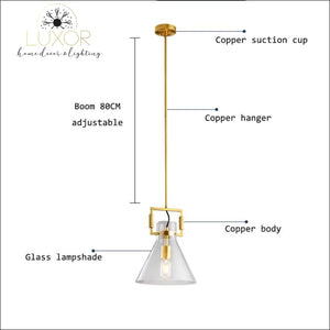 pendant lighting Juliese Glass Pendant - Luxor Home Decor & Lighting