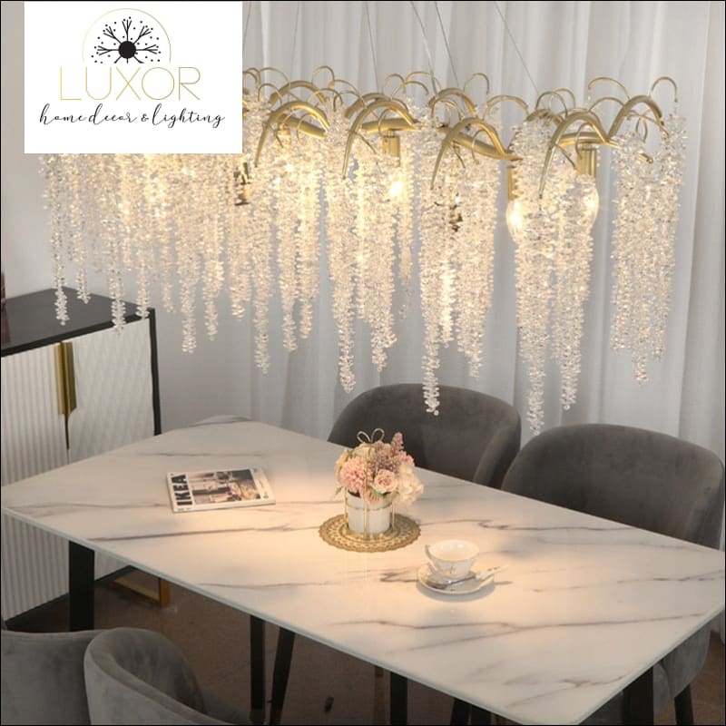 Juris Crystal Rectangular Chandelier - chandeliers