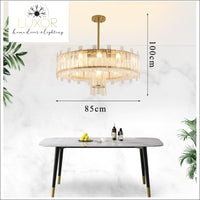 chandeliers Kaffer Gold Crystal Chandelier - Luxor Home Decor & Lighting