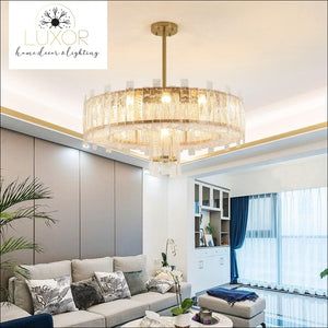 chandeliers Kaffer Gold Crystal Chandelier - Luxor Home Decor & Lighting