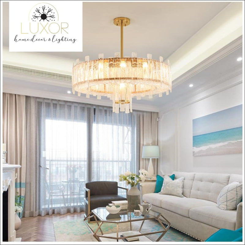chandeliers Kaffer Gold Crystal Chandelier - Luxor Home Decor & Lighting