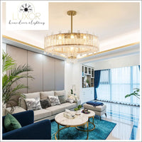 chandeliers Kaffer Gold Crystal Chandelier - Luxor Home Decor & Lighting