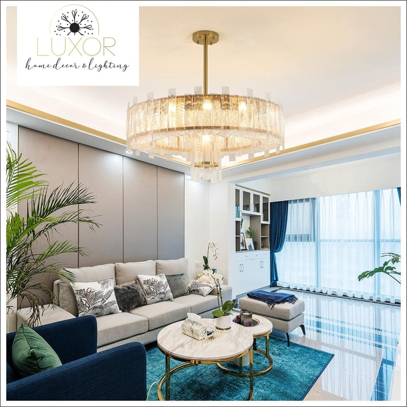 chandeliers Kaffer Gold Crystal Chandelier - Luxor Home Decor & Lighting