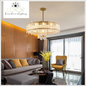 chandeliers Kaffer Gold Crystal Chandelier - Luxor Home Decor & Lighting