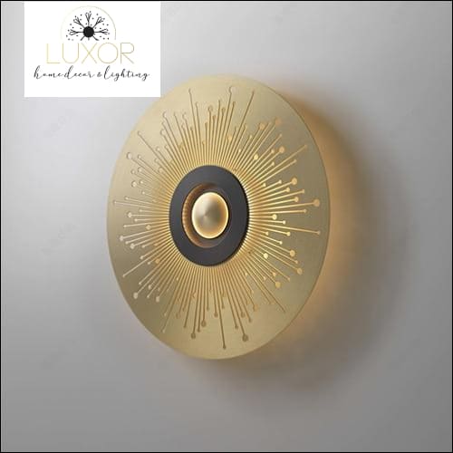 wall lighting Kalyn Gold Orbit Wall Sconce - Luxor Home Decor & Lighting
