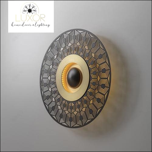 wall lighting Kalyn Gold Orbit Wall Sconce - Luxor Home Decor & Lighting