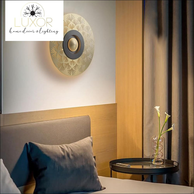 wall lighting Kalyn Gold Orbit Wall Sconce - Luxor Home Decor & Lighting