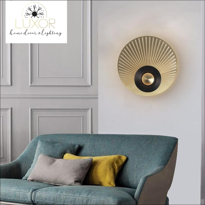 wall lighting Kalyn Gold Orbit Wall Sconce - Luxor Home Decor & Lighting