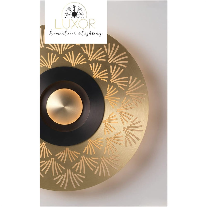 wall lighting Kalyn Gold Orbit Wall Sconce - Luxor Home Decor & Lighting