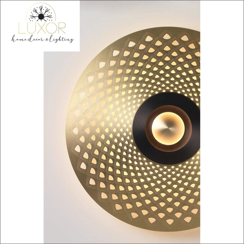 wall lighting Kalyn Gold Orbit Wall Sconce - Luxor Home Decor & Lighting
