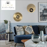 wall lighting Kalyn Gold Orbit Wall Sconce - Luxor Home Decor & Lighting