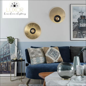 wall lighting Kalyn Gold Orbit Wall Sconce - Luxor Home Decor & Lighting