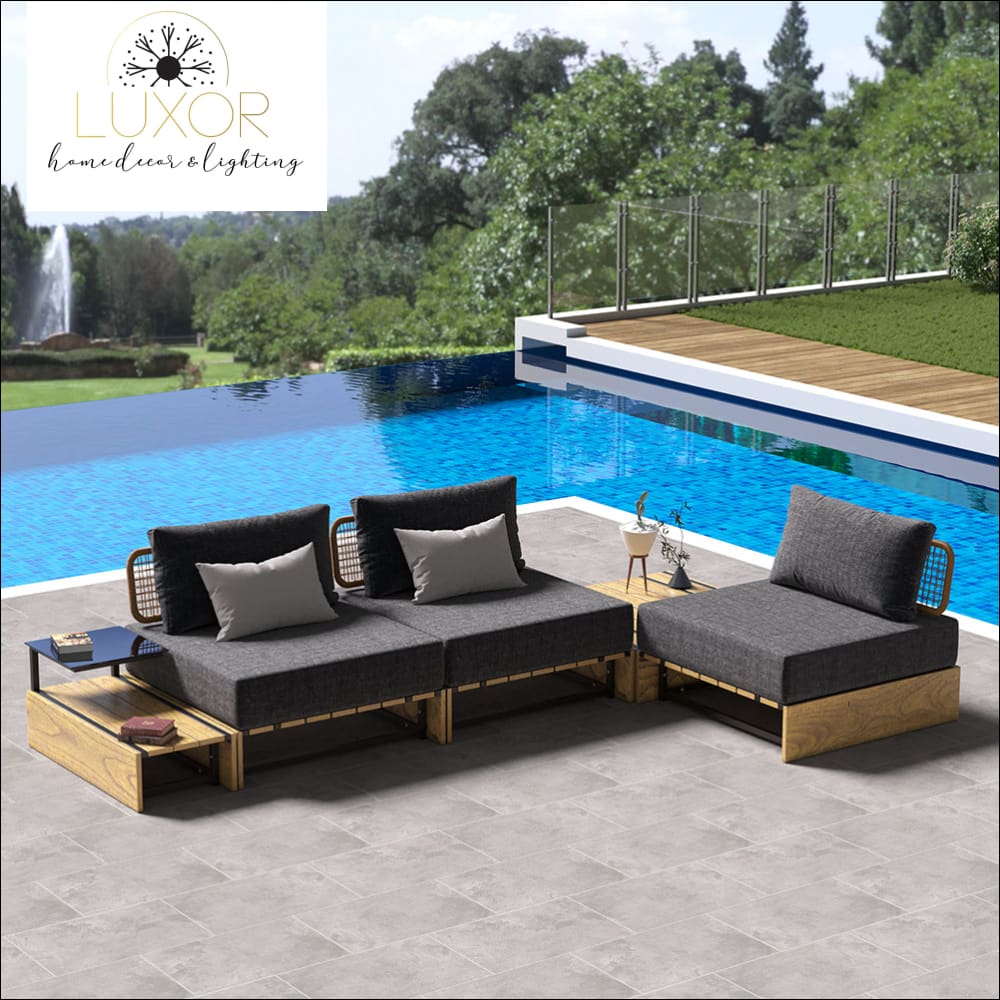 Kalyst 5 Piece Modern Patio Set - Outdoor Seating
