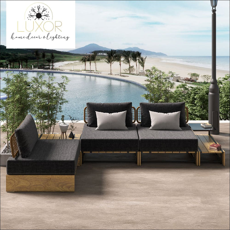Kalyst 5 Piece Modern Patio Set - Outdoor Seating