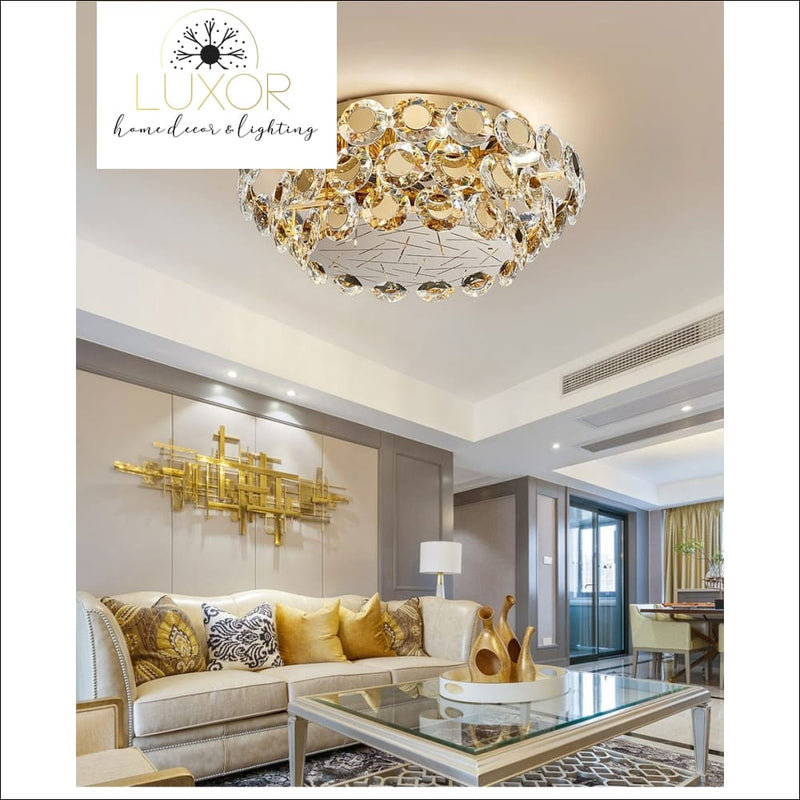ceiling light Kari Gold Ceiling Light - Luxor Home Decor & Lighting