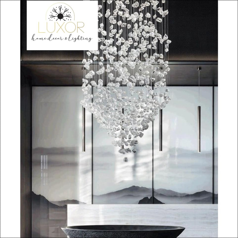 Karman Suspended Glass Chandelier - chandeliers