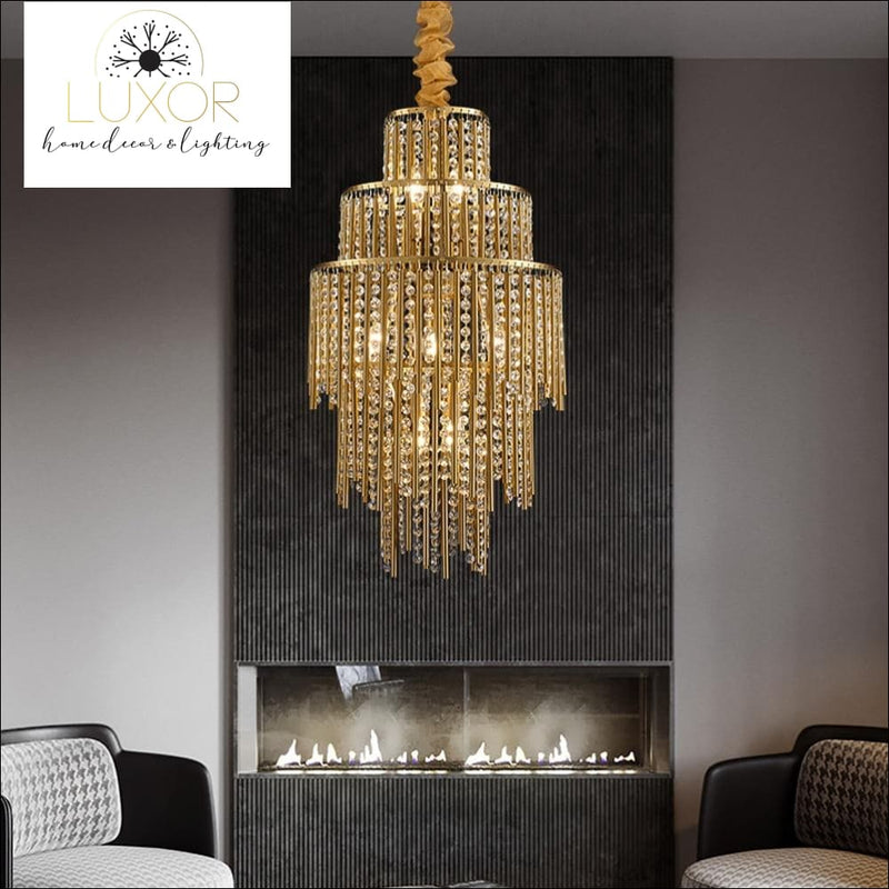 Katzlini Three Tier Chandelier - chandeliers