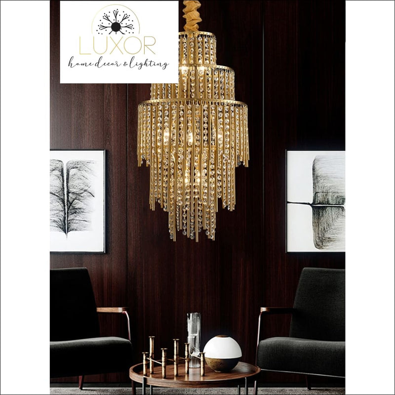 Katzlini Three Tier Chandelier - chandeliers