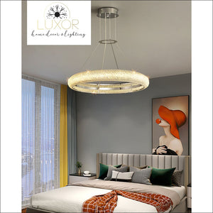 Kayla Crystal Ring Chandelier Collection - chandeliers