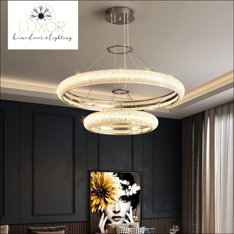 Kayla Crystal Ring Chandelier Collection - chandeliers