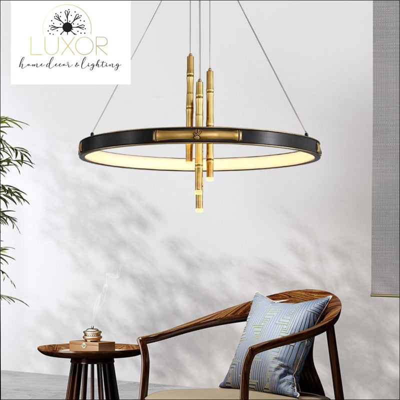 chandeliers Kim Bamboo Chandelier - Luxor Home Decor & Lighting