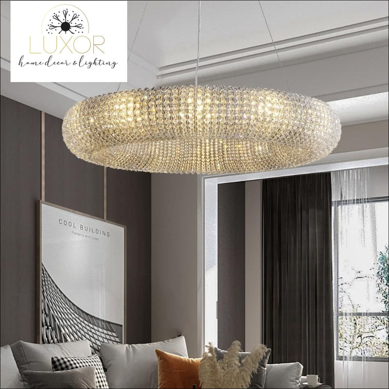 pendant lighting Kronos Crystal Ring Pendant - Luxor Home Decor & Lighting