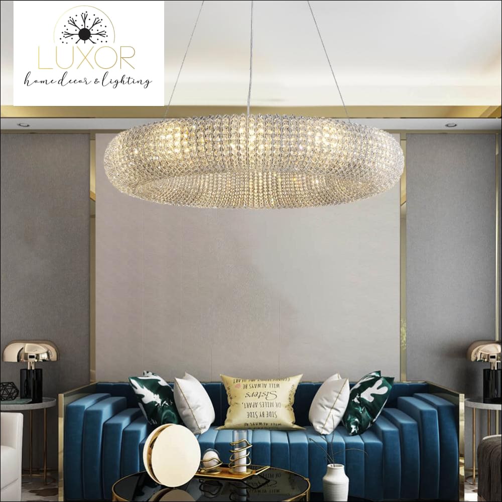 pendant lighting Kronos Crystal Ring Pendant - Luxor Home Decor & Lighting