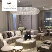 Kronos Crystal Ring Pendant - pendant lighting