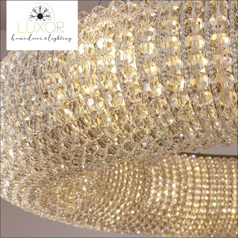 pendant lighting Kronos Crystal Ring Pendant - Luxor Home Decor & Lighting