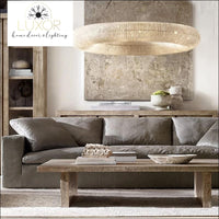 Kronos Crystal Ring Pendant - pendant lighting