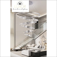 chandeliers Lana Staircase Luxury Chandelier - Luxor Home Decor & Lighting