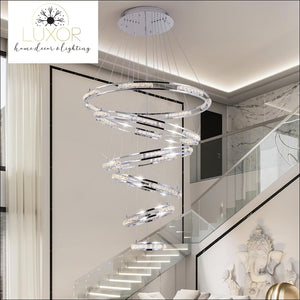 chandeliers Lana Staircase Luxury Chandelier - Luxor Home Decor & Lighting