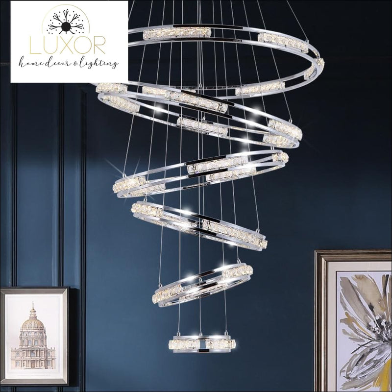 chandeliers Lana Staircase Luxury Chandelier - Luxor Home Decor & Lighting